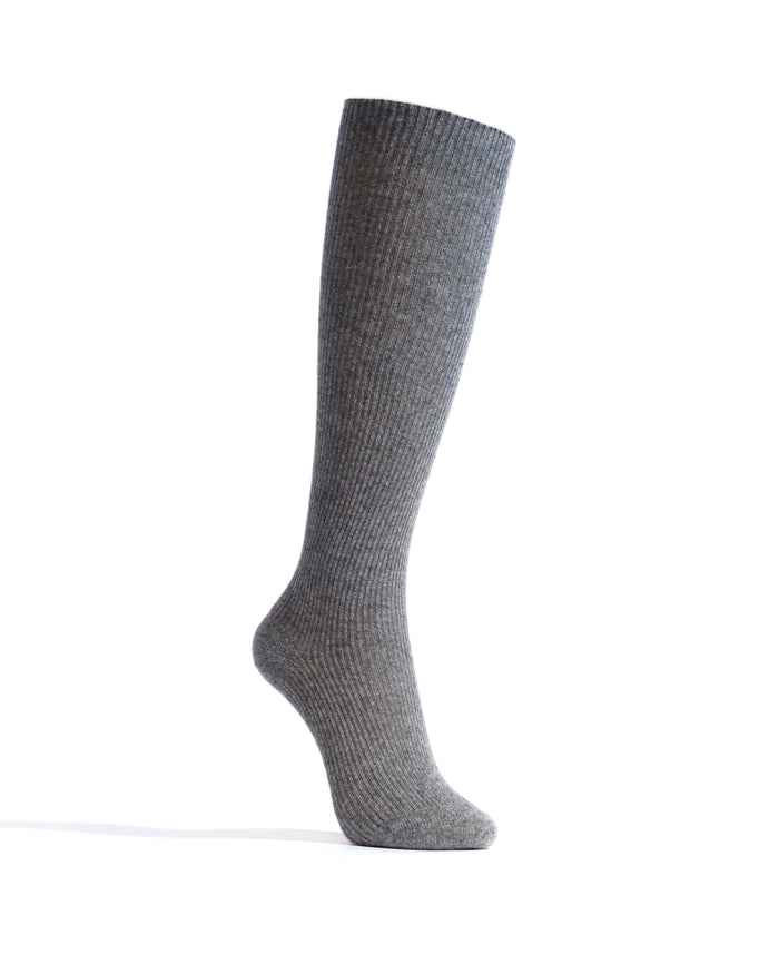 Lanai knee-high cashmere socks 70% wool 30% cashmere Light grey - Anonymous Copenhagen Socks