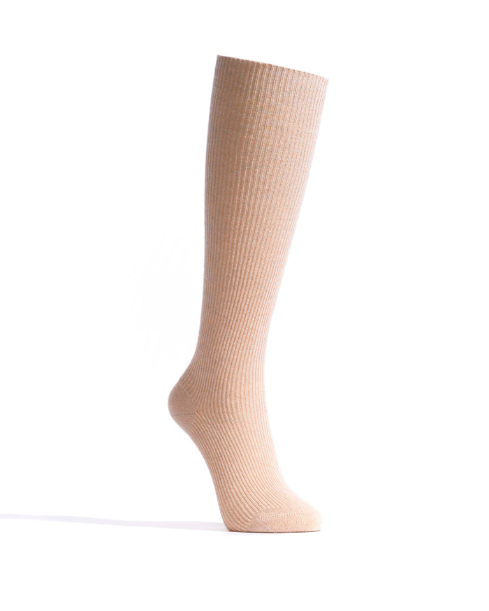 Lanai knee-high cashmere socks 70% wool 30% cashmere Mushroom - Anonymous Copenhagen Socks