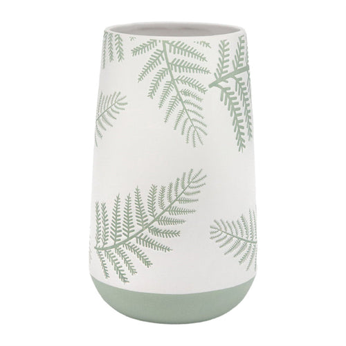 Large Green Leaf Vase