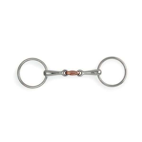 loose ring copper peanut snaffle