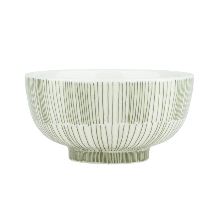 Marimekko Oiva / Kukat Puhkeavat Bowl in Forest Green Eleish Van Breems Home