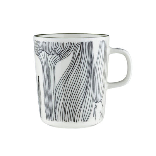 Marimekko Oiva / Kukat Puhkeavat Mug Forest Green Eleish Van Breems Home