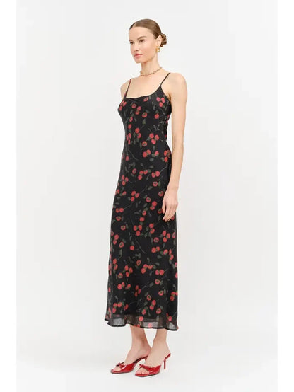 Mermaid Midi Tomato Dress