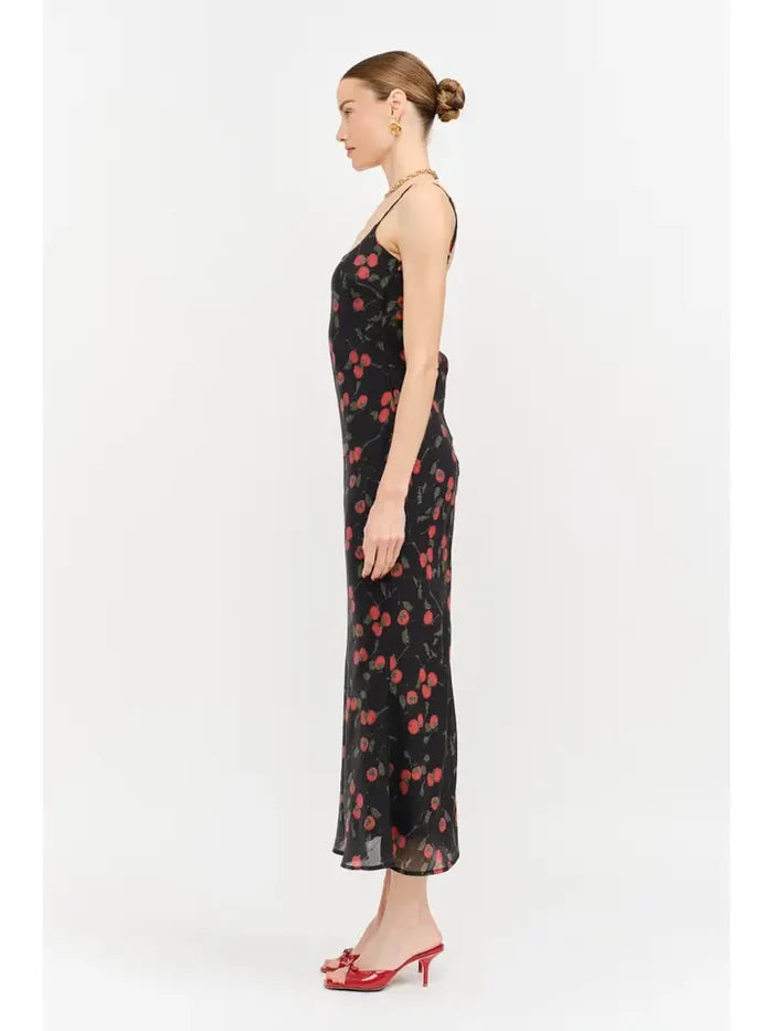 Mermaid Midi Tomato Dress