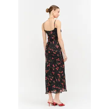 Mermaid Midi Tomato Dress