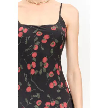 Mermaid Midi Tomato Dress