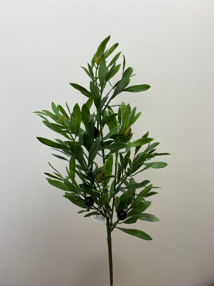 Silk green mixed olive branch 25 inch for farmhouse transitional everyday home decor from Magnolias Home Decor
