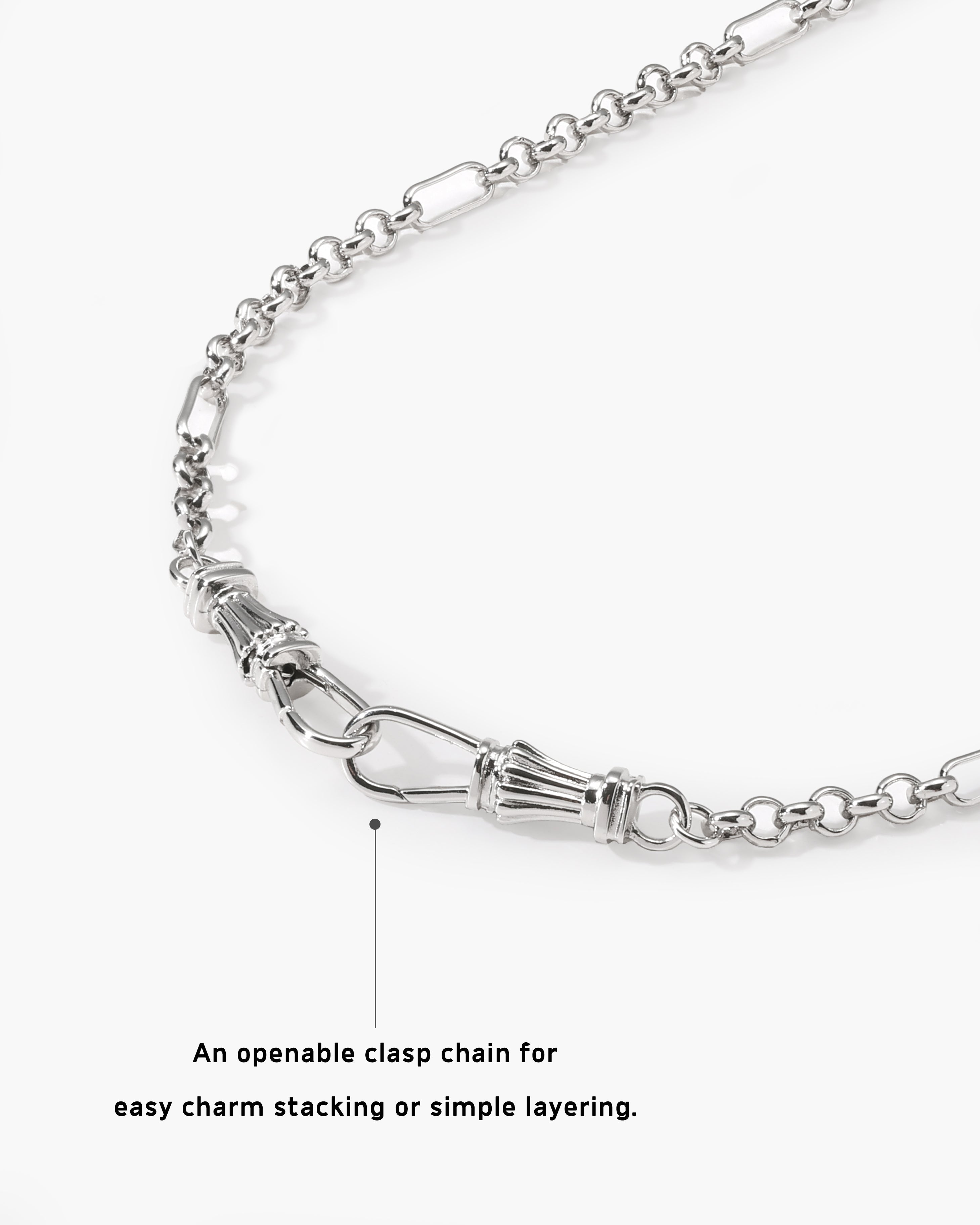 Deco Clasp Chain Necklace