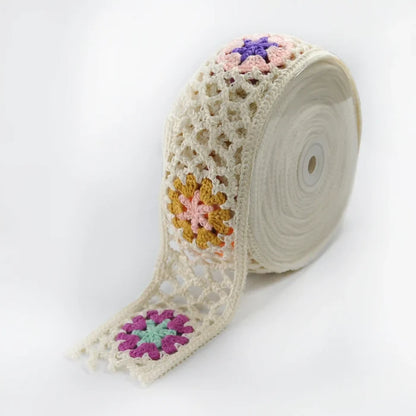 Openwork Crochet Multicolor Lace | 2 Meter
