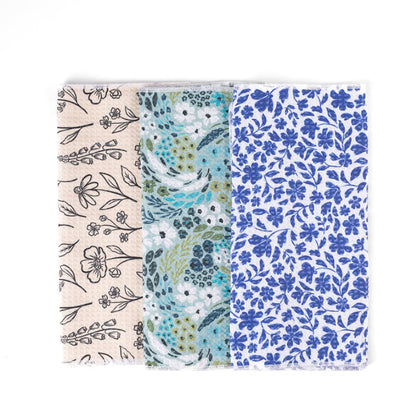 Pack of 3 Microfiber Kitchen Towels - Winter Tones