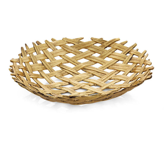 Palm Centerpiece Shallow Bowl - RSVP Style
