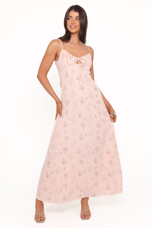Alouette Maxi Dress - Pink Floral