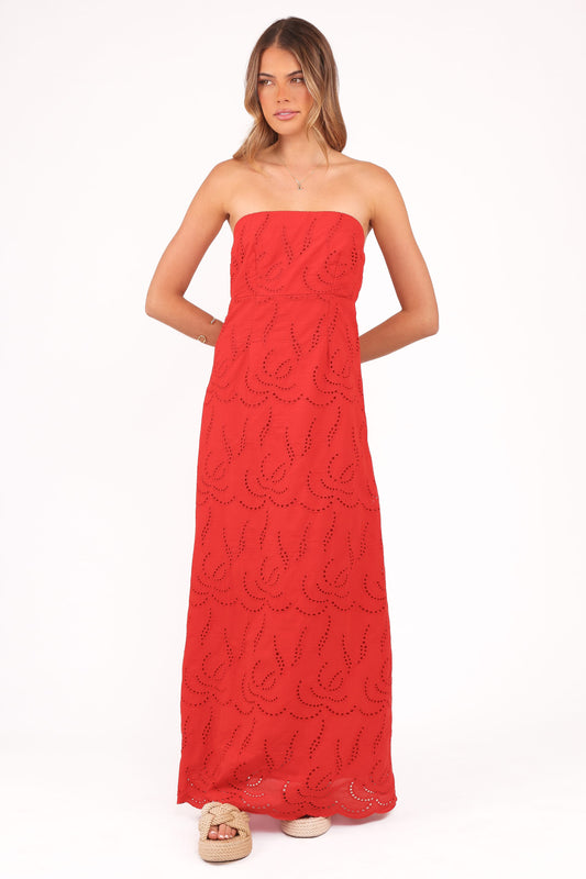 Annika Maxi Dress - Red