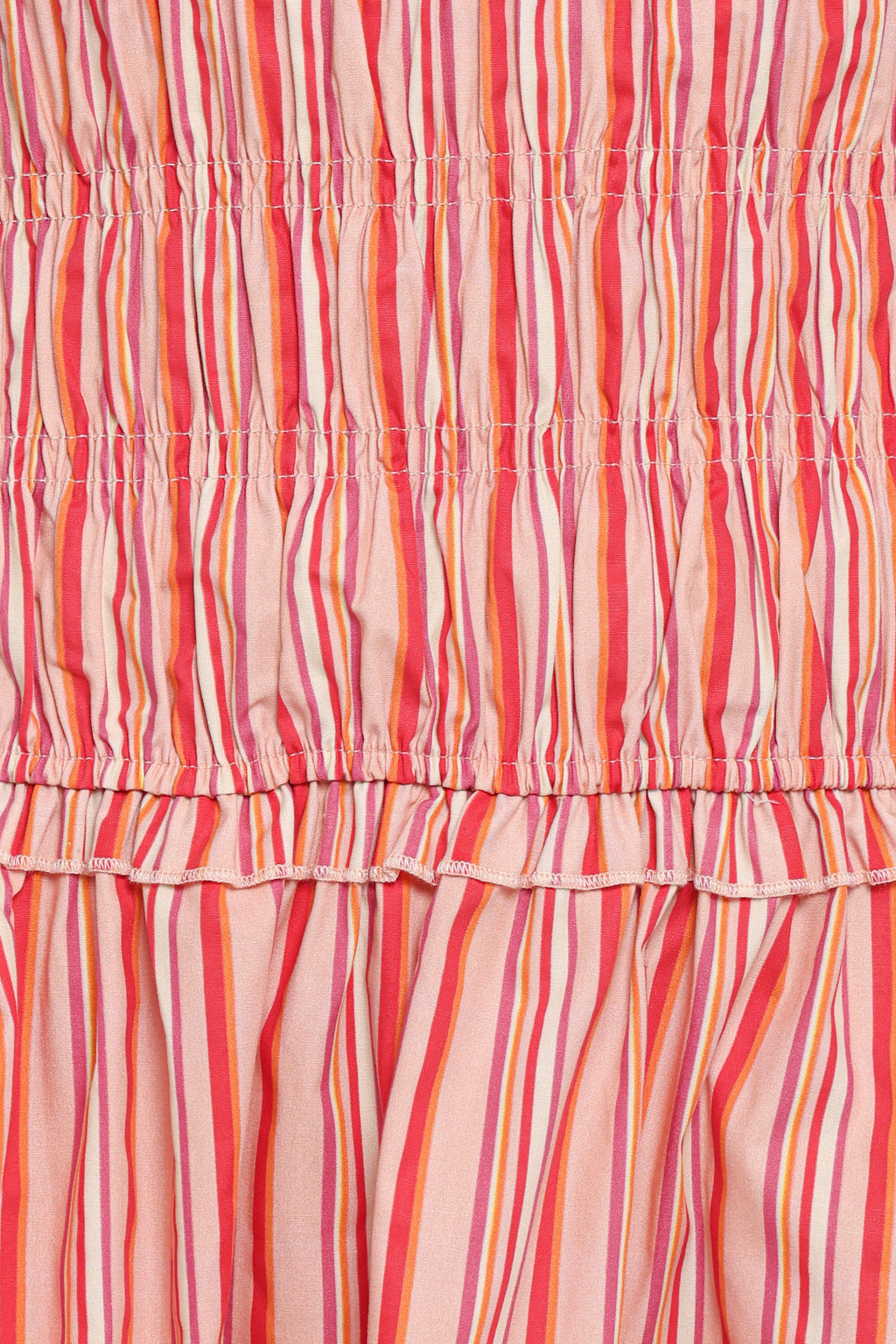 Leabrook Mini Dress - Peach Stripe