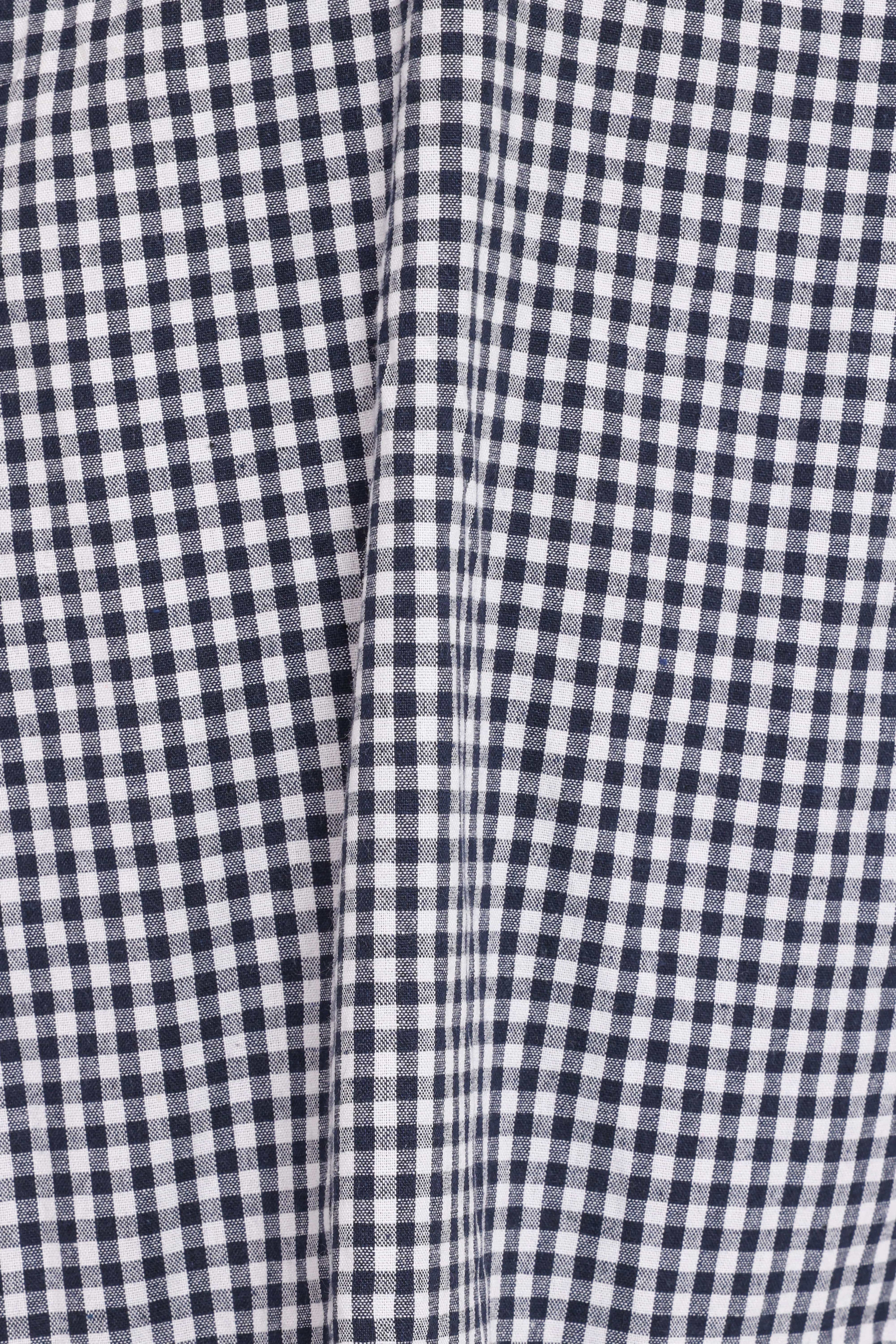 Samson Mini Dress - Navy Gingham