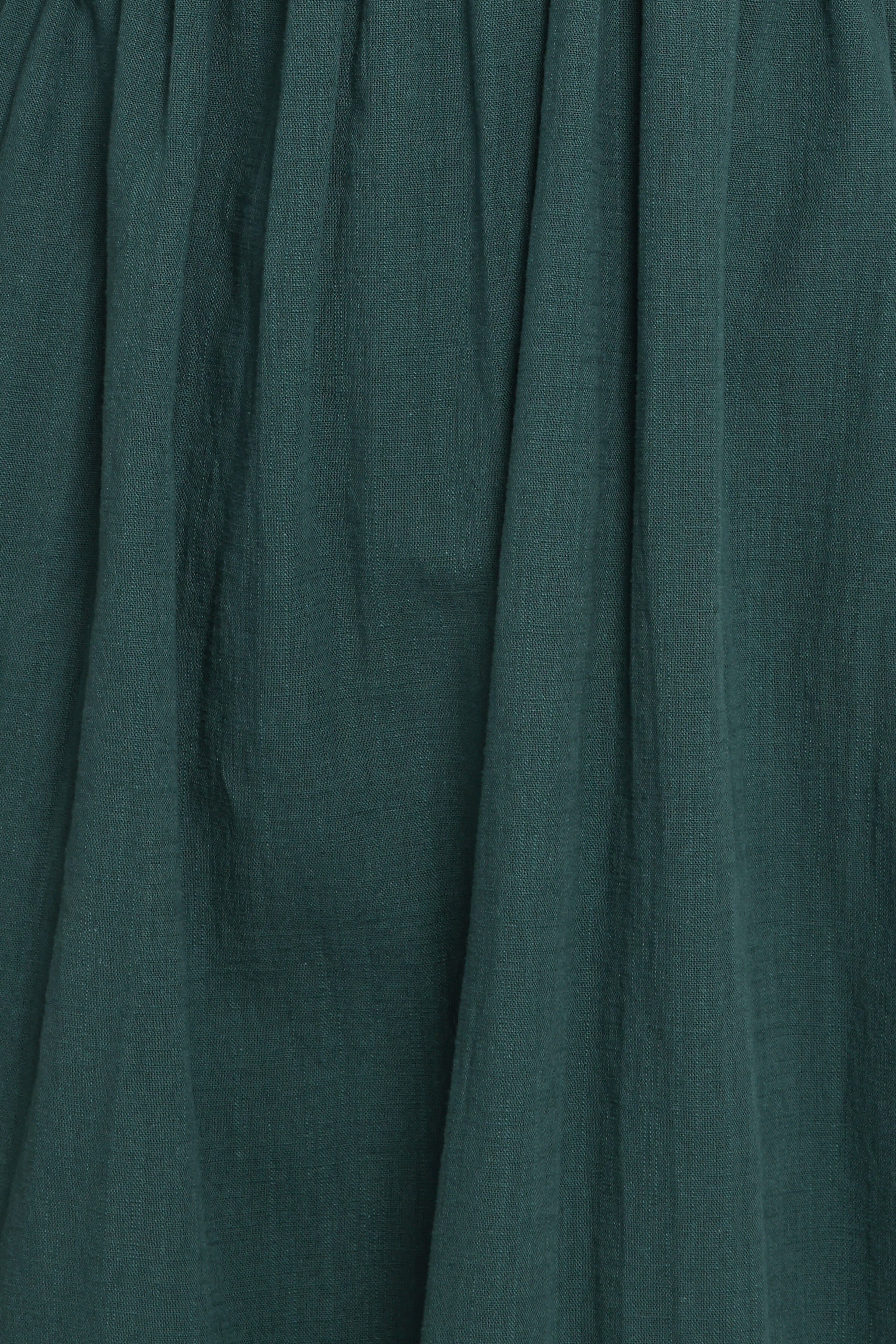 Sullivan Puff Sleeve Maxi Dress - Forest Green