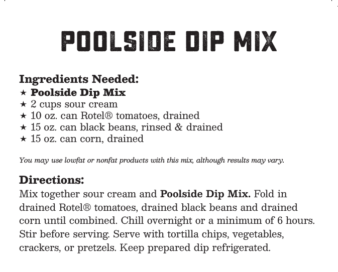 Poolside Queso Dip Mix