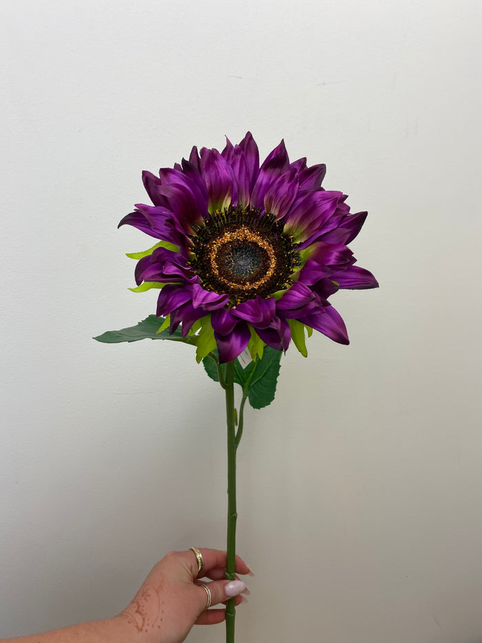 Purple Passion Single Sunflower Spray