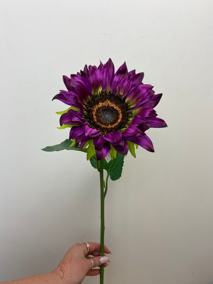 Purple Passion Single Sunflower Spray