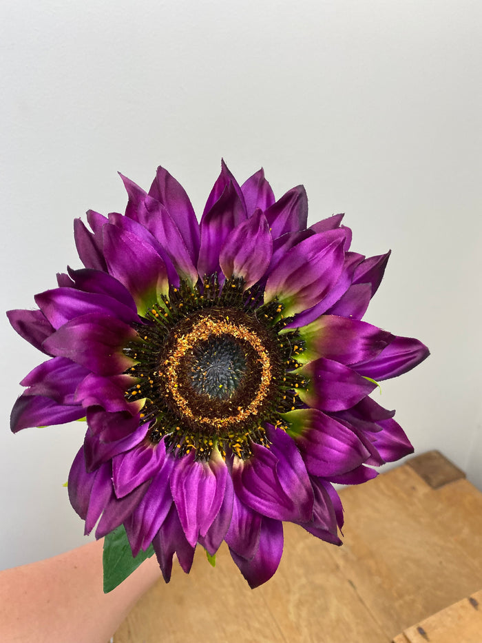 Purple Passion Single Sunflower Spray