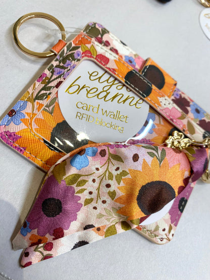 Rainbow Garden Satin Keychain