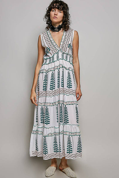 Ruffle Woven Dress