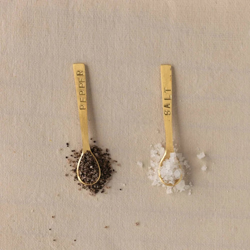 Salt and "Pepper" Spoons Set