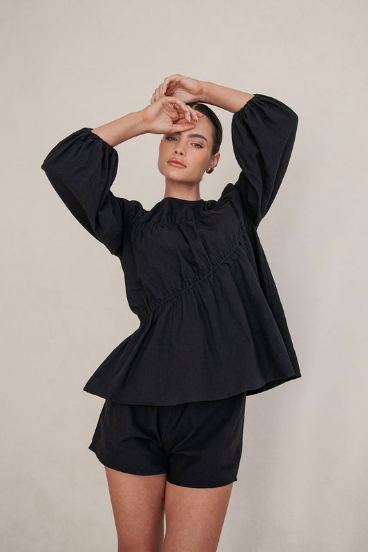 SAMPLE-Akel Top - Black