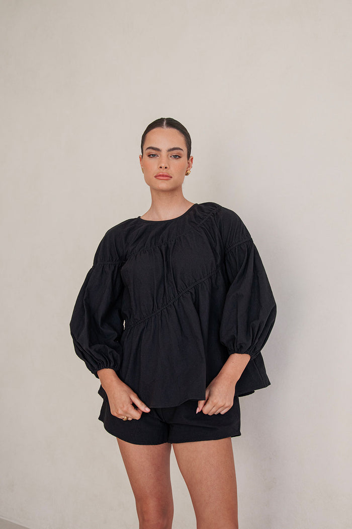 SAMPLE-Akel Top - Black