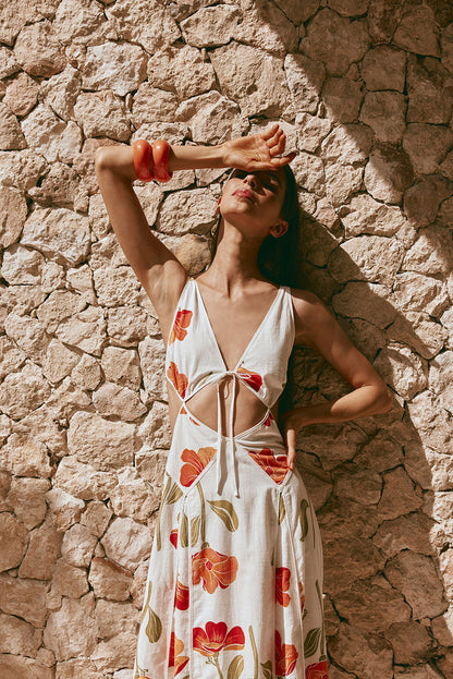 SAMPLE-Eliska Dress - Poppy