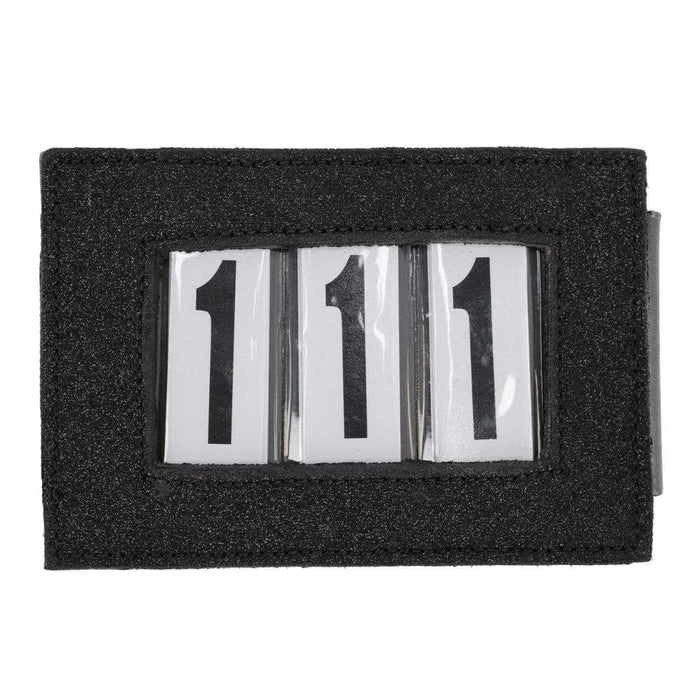 black shimmer clip on show numbers