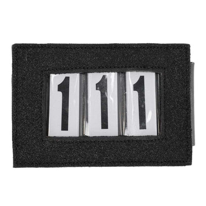 black shimmer clip on show numbers