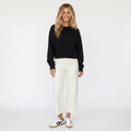 Solid Shrunken Raglan Sweatshirt