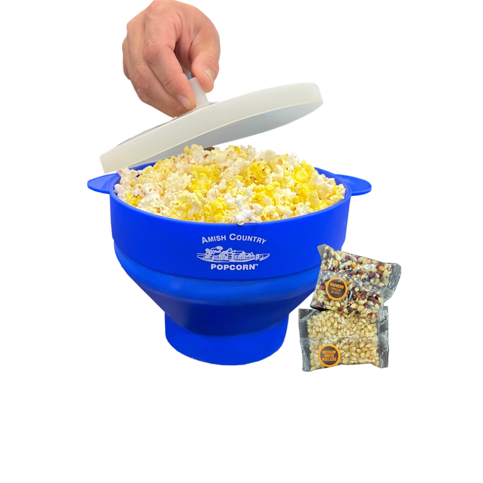 Silicone Microwave Popper: Red