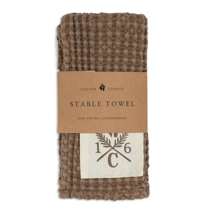 Sixteen Cypress Cotton Waffle Stable Towel