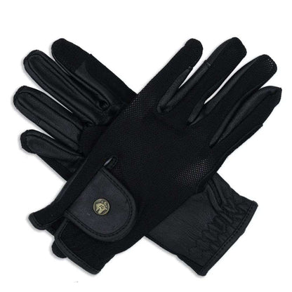 sixteen cypress riding gloves black mesh