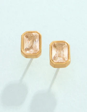 Splash Columbia Square Stud Earrings