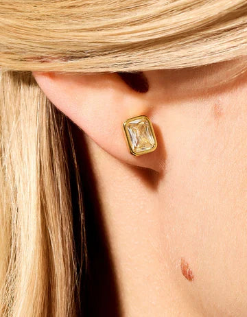 Splash Columbia Square Stud Earrings