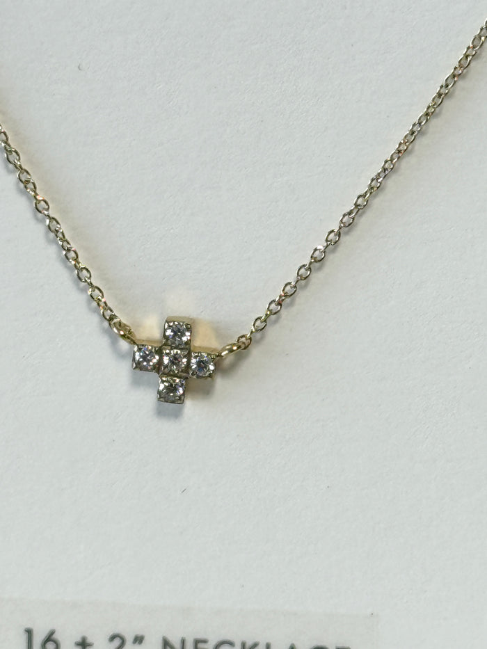 Splash Mini Cross Necklace