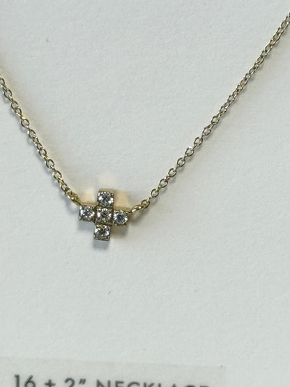Splash Mini Cross Necklace