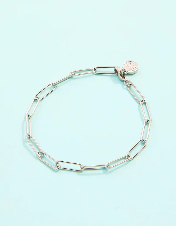 Spartina Splash silver Coligny Beach paperclip bracelet tarnish free for everyday gift from Magnolias Home Decor