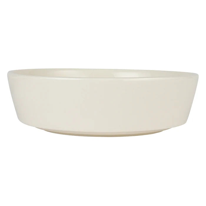 Stoneware & Acacia Serving Dishes - 2 Sizes
