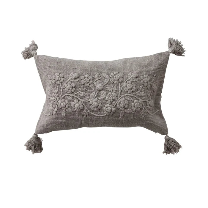Stonewashed Cotton Lumbar Pillow