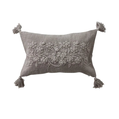 Stonewashed Cotton Lumbar Pillow