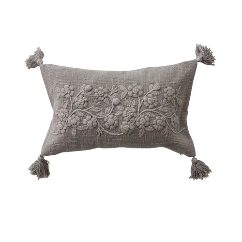 Stonewashed Cotton Lumbar Pillow