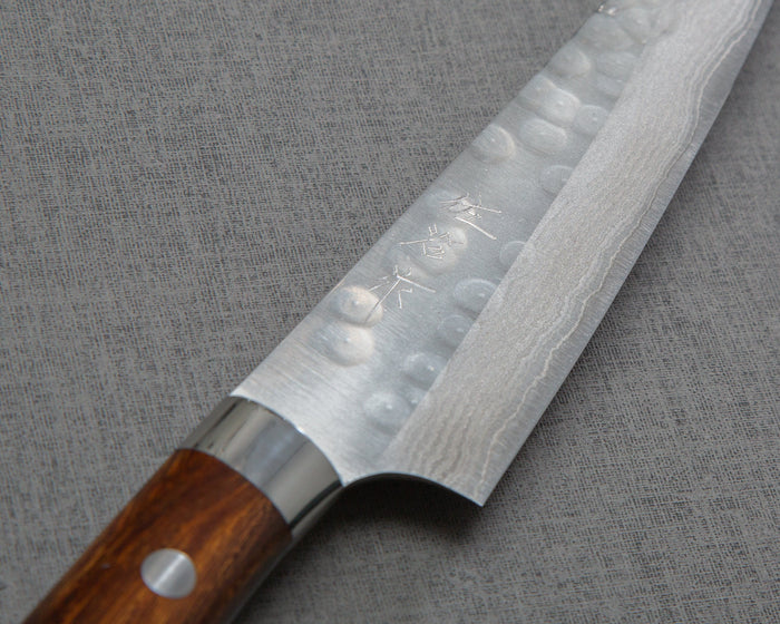 Takeshi Saji SRS-13 Damascus Tsuchime 130mm Petty with Ironwood Handle