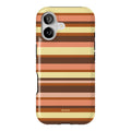 Terracotta Striped Phone Case