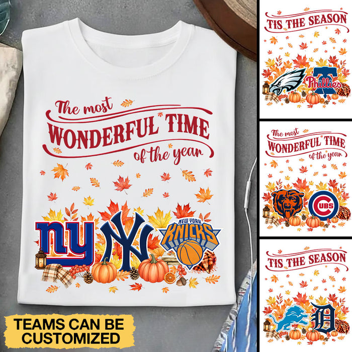 The Most Wonderful Time Shirt - Customized Shirt - Fall ver.