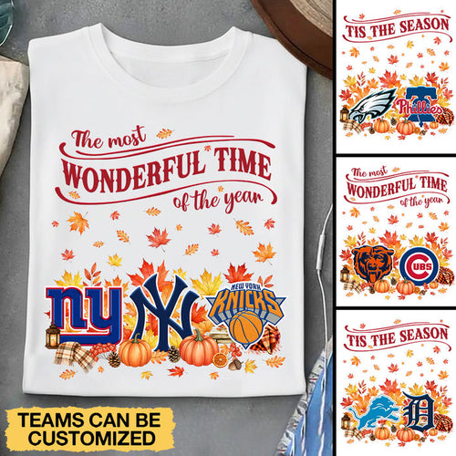 The Most Wonderful Time Shirt - Customized Shirt - Fall ver.