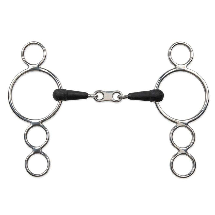 3 ring equikind+ french link gag bit